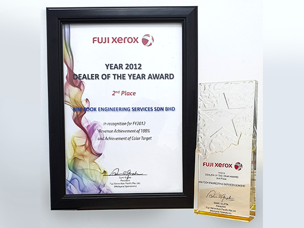 Fuji Xerox copier Authorised Dealers Malaysia Award 2012